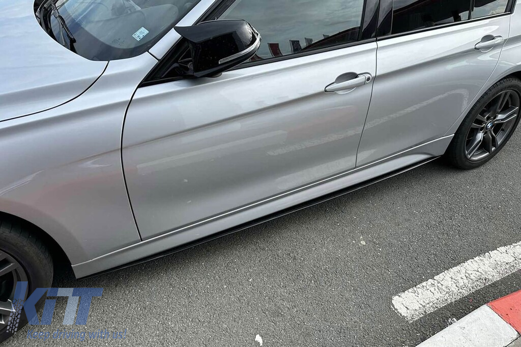 M Performance Design Design benzi de finisare potrivite pentru pragurile M pe BMW Seria 3 F30 sedan, F31 touring 2011-2019, lac negru Performance AutoTuning