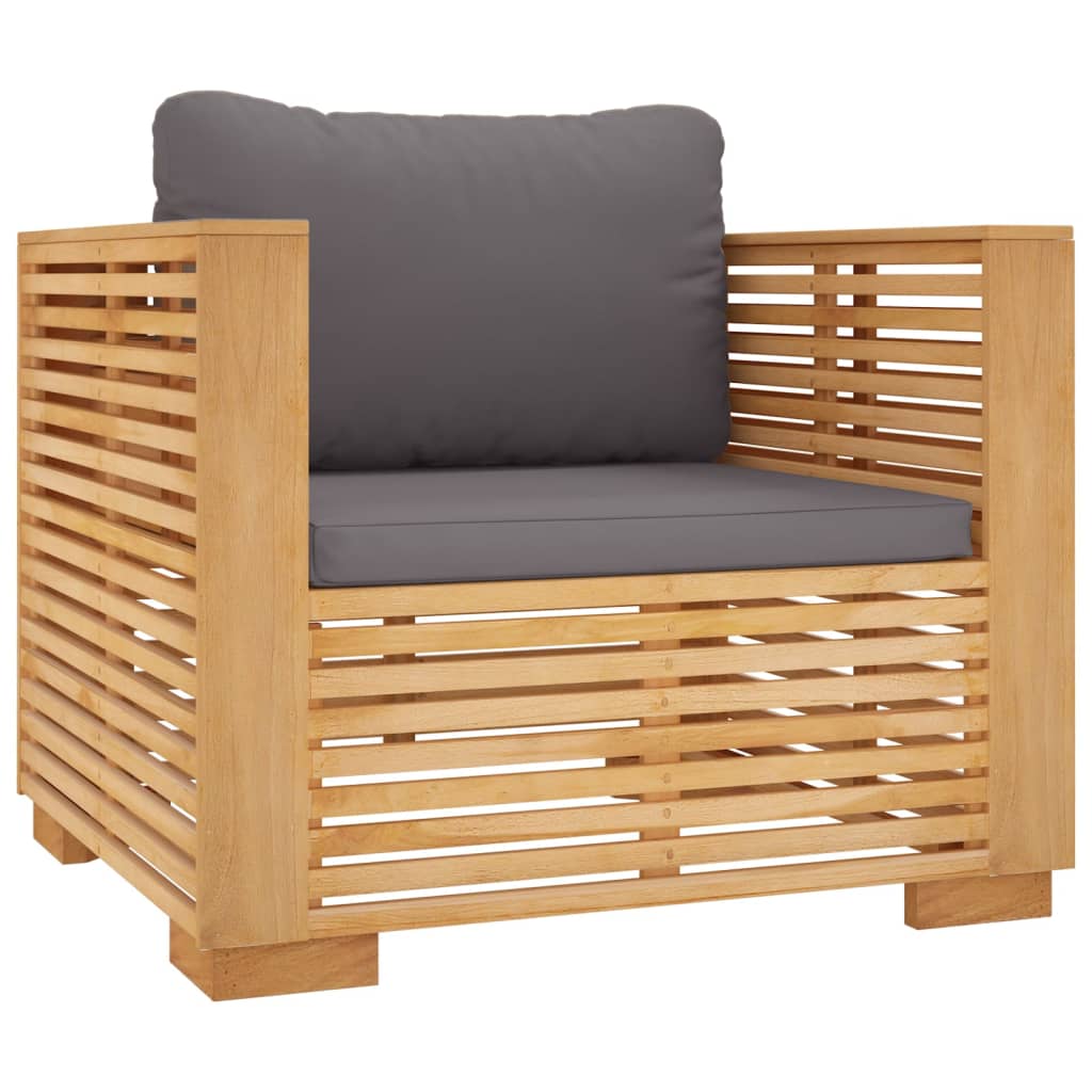 Set mobilier grădină cu perne, 8 piese, lemn masiv de tec GartenMobel Dekor