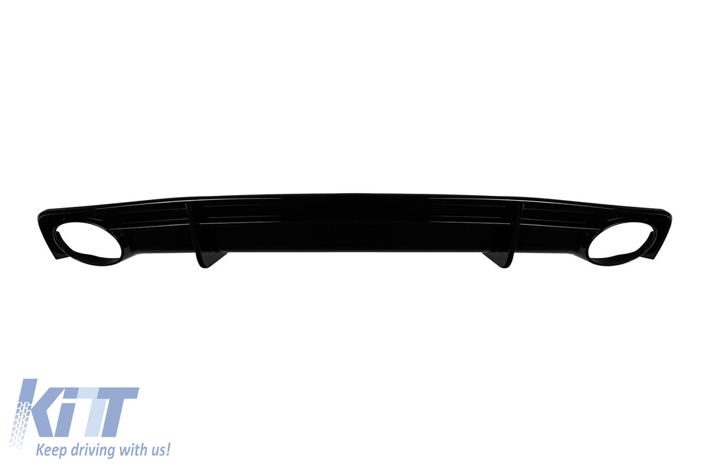 Difuzor tip RS7 cu capete cromate potrivit pentru bara spate S-line pe Audi A7 2015-2018 -O---O- Performance AutoTuning