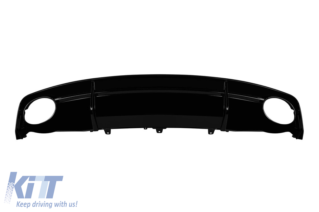 Difuzor tip RS7 cu capete cromate potrivit pentru bara spate S-line pe Audi A7 2015-2018 -O---O- Performance AutoTuning