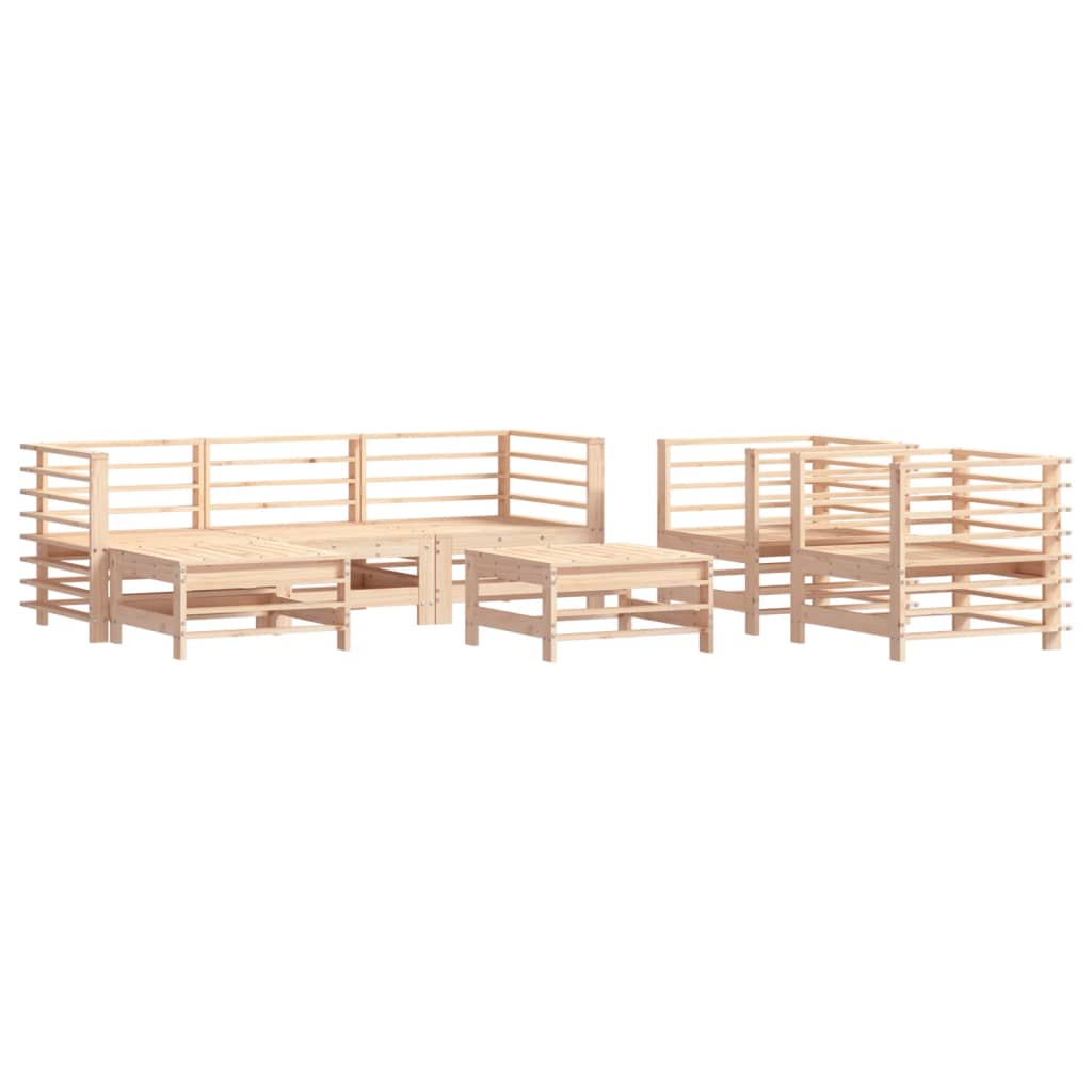 Set mobilier de grădină, 7 piese, lemn masiv de pin GartenMobel Dekor