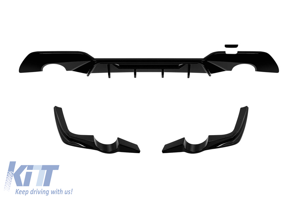 Difuzor tip M Performance Design Design potrivit pentru barele M de la BMW seria 3 G20, G21 după 2019, lac negru Performance AutoTuning