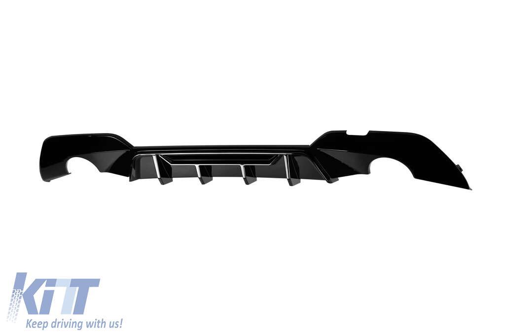 Difuzor tip M Performance Design Design potrivit pentru barele M de la BMW seria 3 G20, G21 după 2019, lac negru Performance AutoTuning
