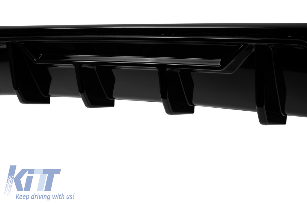 Difuzor tip M Performance Design Design potrivit pentru barele M de la BMW seria 3 G20, G21 după 2019, lac negru Performance AutoTuning