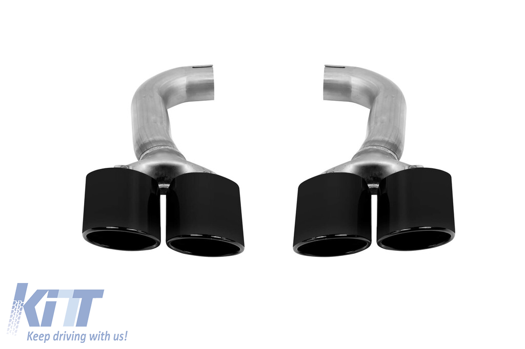 Pachet Aero tip Black Knight cu ieșiri de evacuare potrivit pentru BMW X4 G02 2022-2024 pentru modelul cu pachet M, -00-00-, lac negru Performance AutoTuning