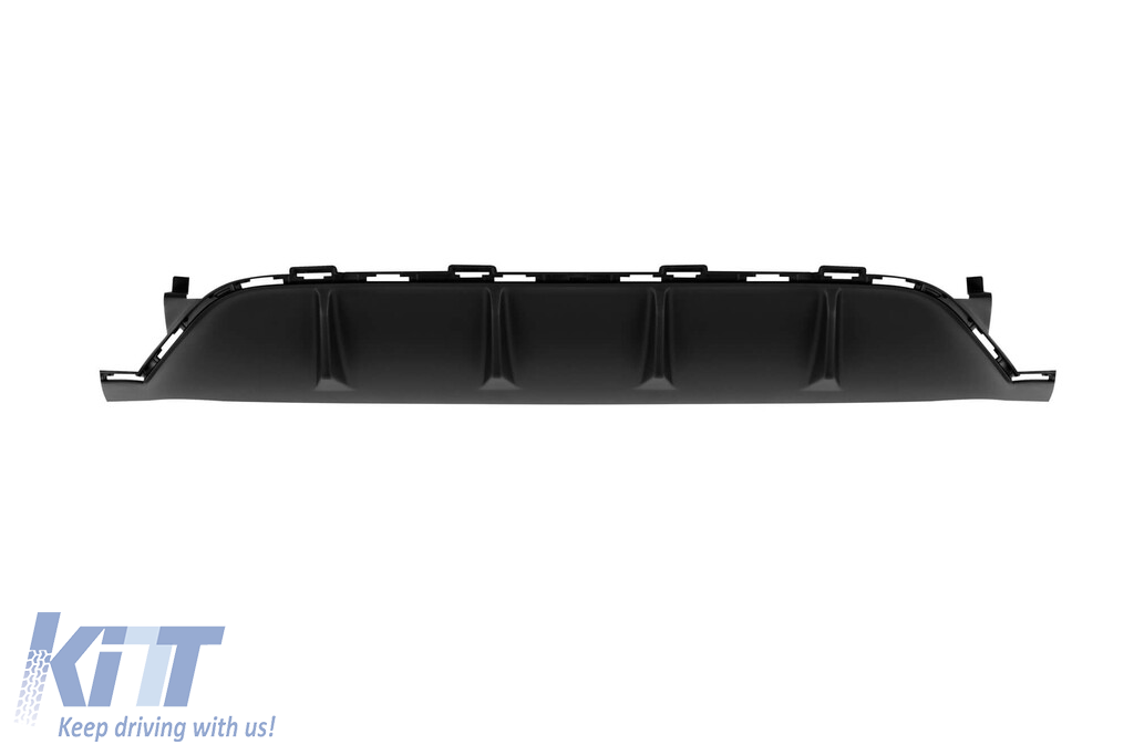 Difuzor tip GLC43 cu capace cromate pentru bara spate A Design potrivit pentru Mercedes GLC SUV X254 după 2023 -oo--oo-, cu garnitură cromată Performance AutoTuning