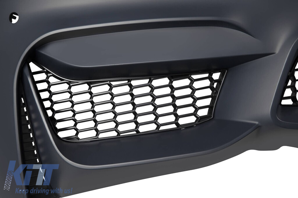 Pachet de tuning potrivit pentru BMW Seria 4 F32, F33 2013-2020 cu spoiler pentru bara din față CS mat negru Performance AutoTuning