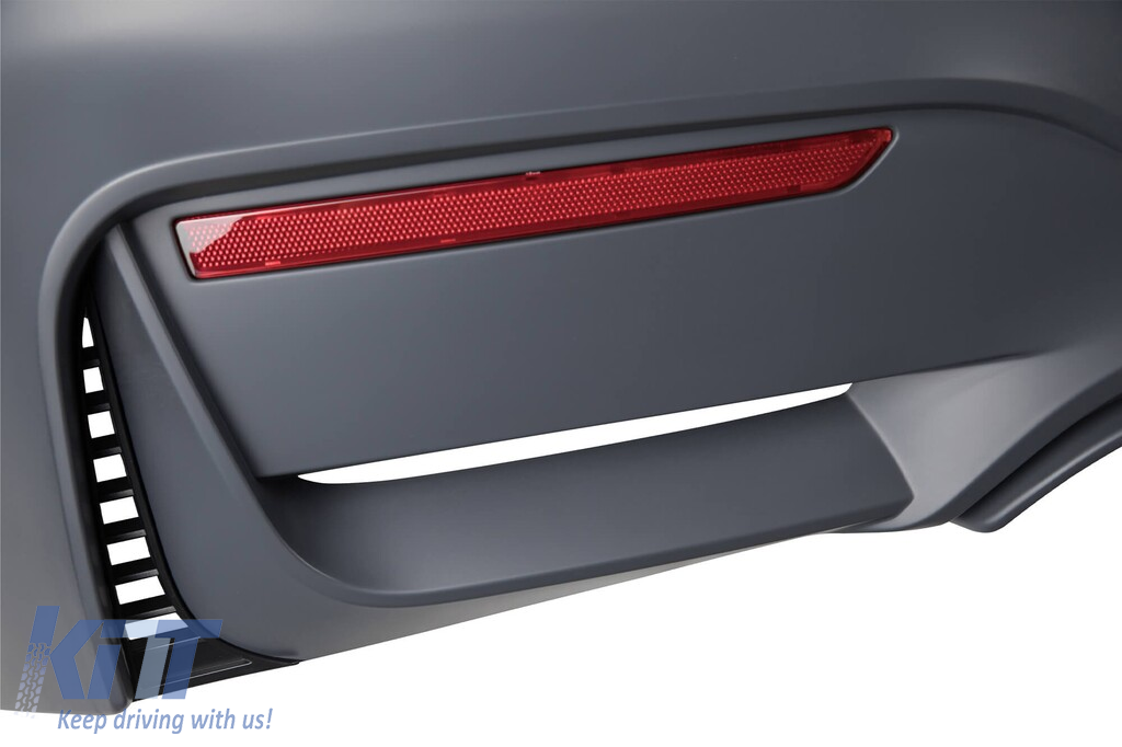 Pachet de tuning potrivit pentru BMW Seria 4 F32, F33 2013-2020 cu spoiler pentru bara din față CS mat negru Performance AutoTuning