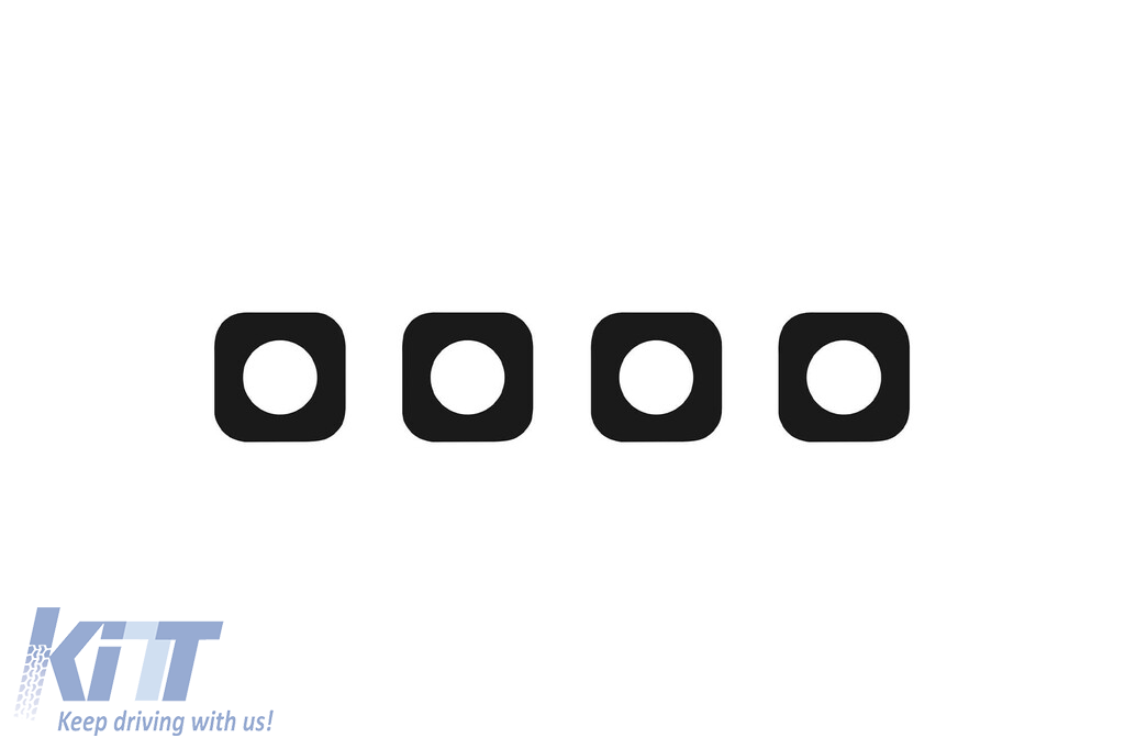 Pachet de tuning potrivit pentru BMW Seria 4 F32, F33 2013-2020 cu spoiler pentru bara din față CS mat negru Performance AutoTuning