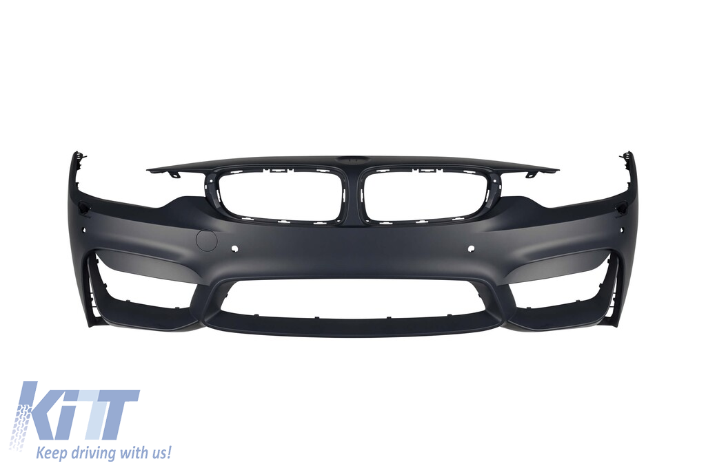Pachet de tuning potrivit pentru BMW Seria 4 F32, F33 2013-2020 cu spoiler pentru bara din față CS mat negru Performance AutoTuning