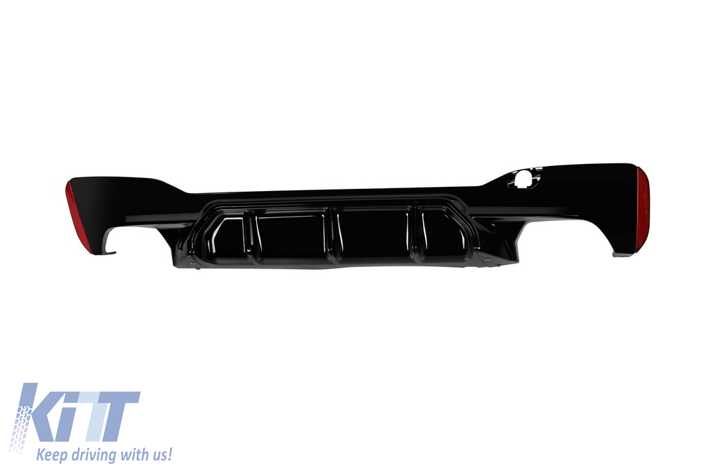 Pachet de tuning potrivit pentru BMW Seria 5 G30 Sedan 2021-2023 cu spoiler pentru bara de protecție frontală CS5 negru Performance AutoTuning