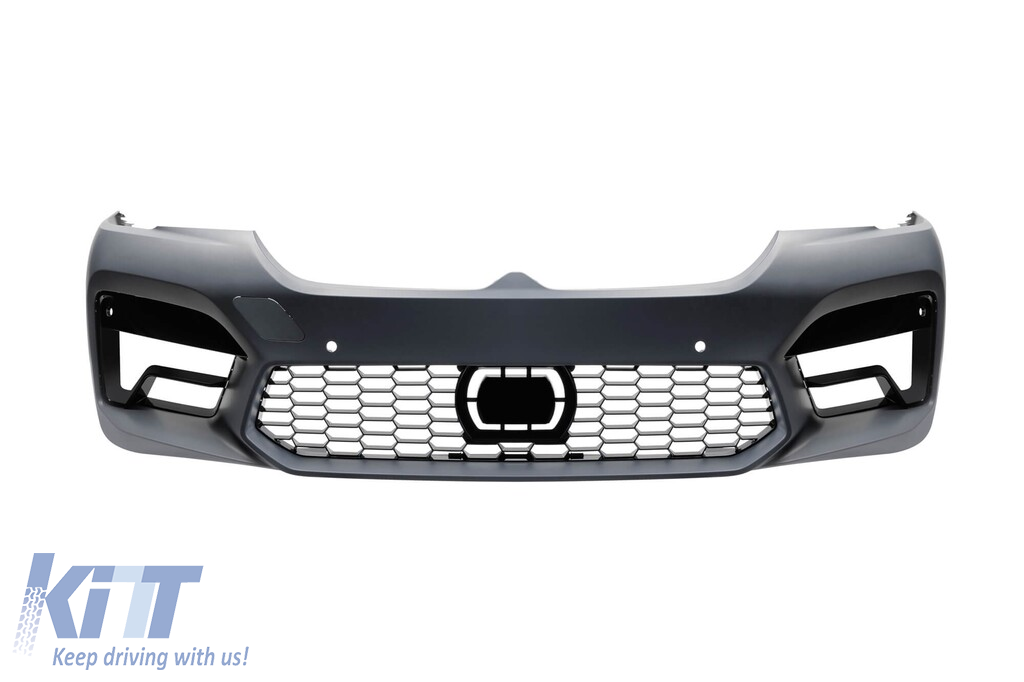 Pachet de tuning potrivit pentru BMW Seria 5 G30 Sedan 2021-2023 cu spoiler pentru bara de protecție frontală CS5 negru Performance AutoTuning