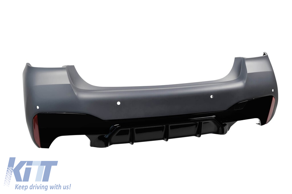 Pachet de tuning potrivit pentru BMW Seria 5 G30 Sedan 2021-2023 cu spoiler pentru bara de protecție frontală CS5 negru Performance AutoTuning