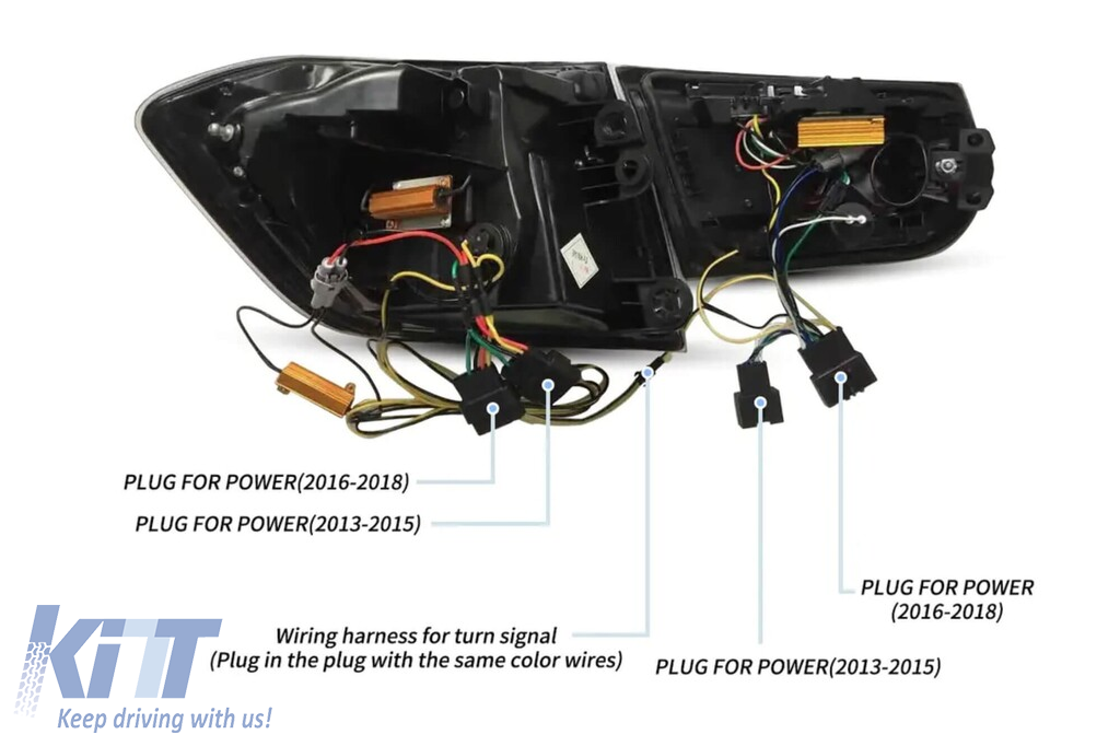 Stopuri Full LED tip M3 potrivite pentru BMW seria 3 F30 2013-2018 cu bază roșie, stânga și dreapta Performance AutoTuning
