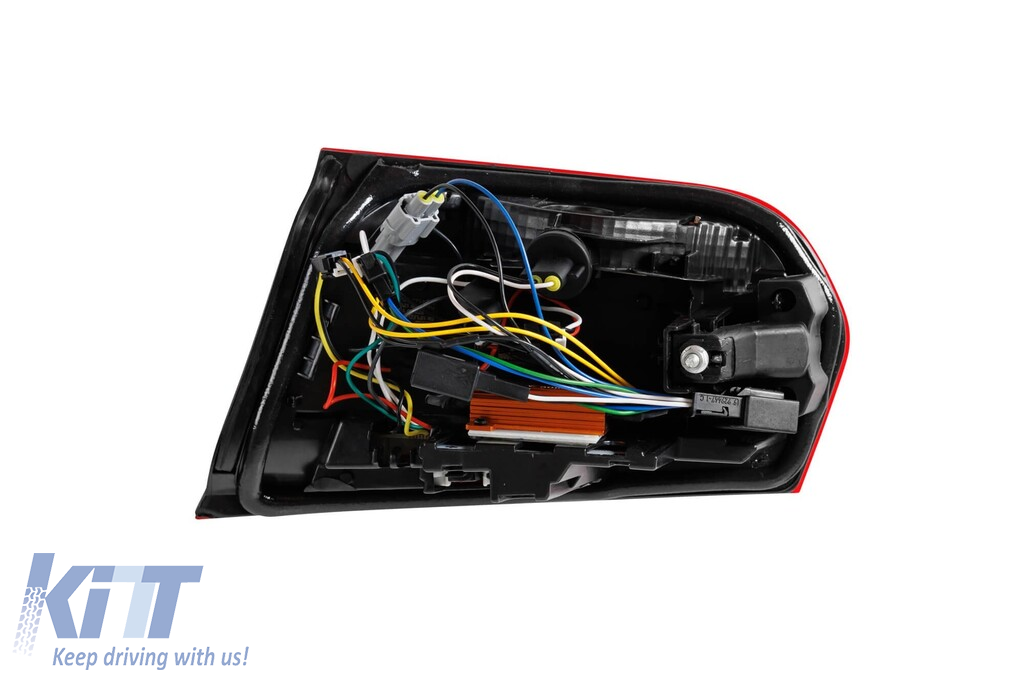 Stopuri Full LED tip M3 potrivite pentru BMW seria 3 F30 2013-2018 cu bază roșie, stânga și dreapta Performance AutoTuning