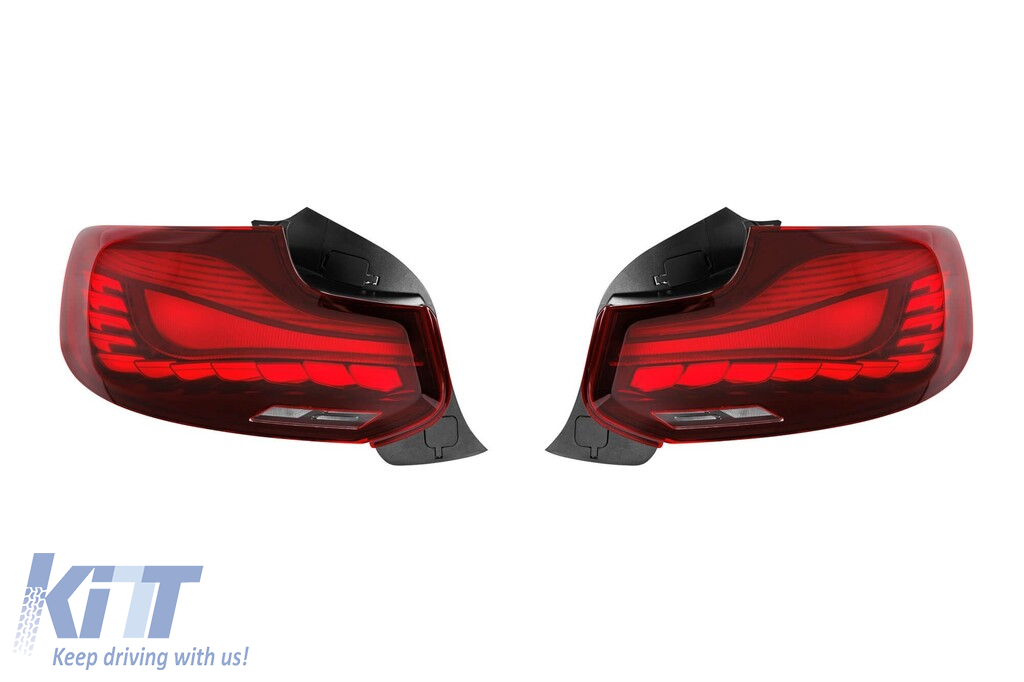 Stopuri OLED tip GTS potrivite pentru BMW Seria 2 F22, F23 2014-2020 cu bază roșie, stânga și dreapta Performance AutoTuning