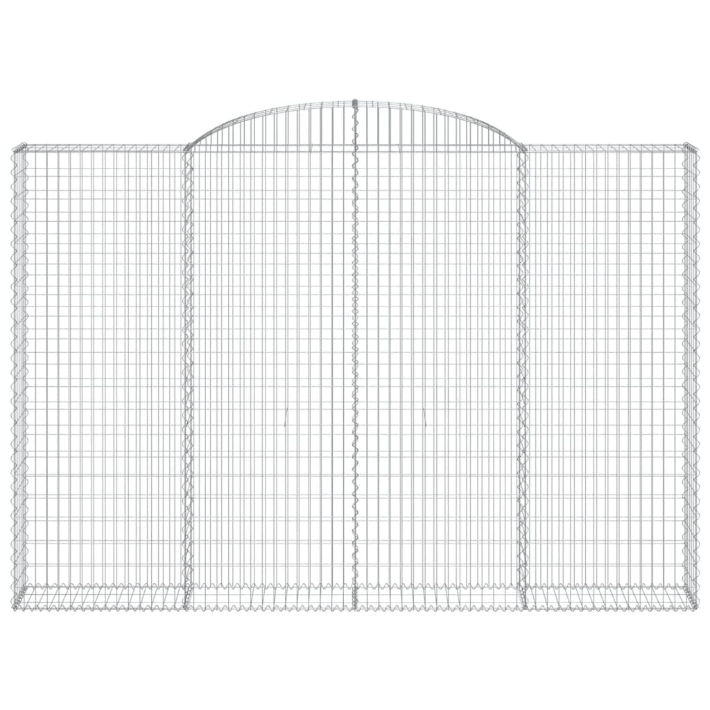 Coșuri gabion arcuite, 5 buc. 300x30x200/220 cm fier galvanizat GartenMobel Dekor