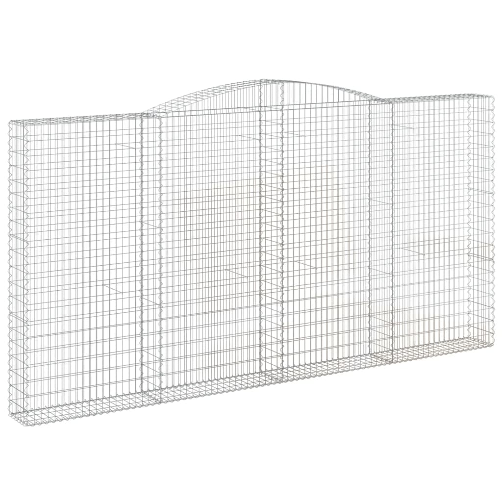 Coșuri gabion arcuite 3 buc. 400x30x200/220 cm fier galvanizat GartenMobel Dekor