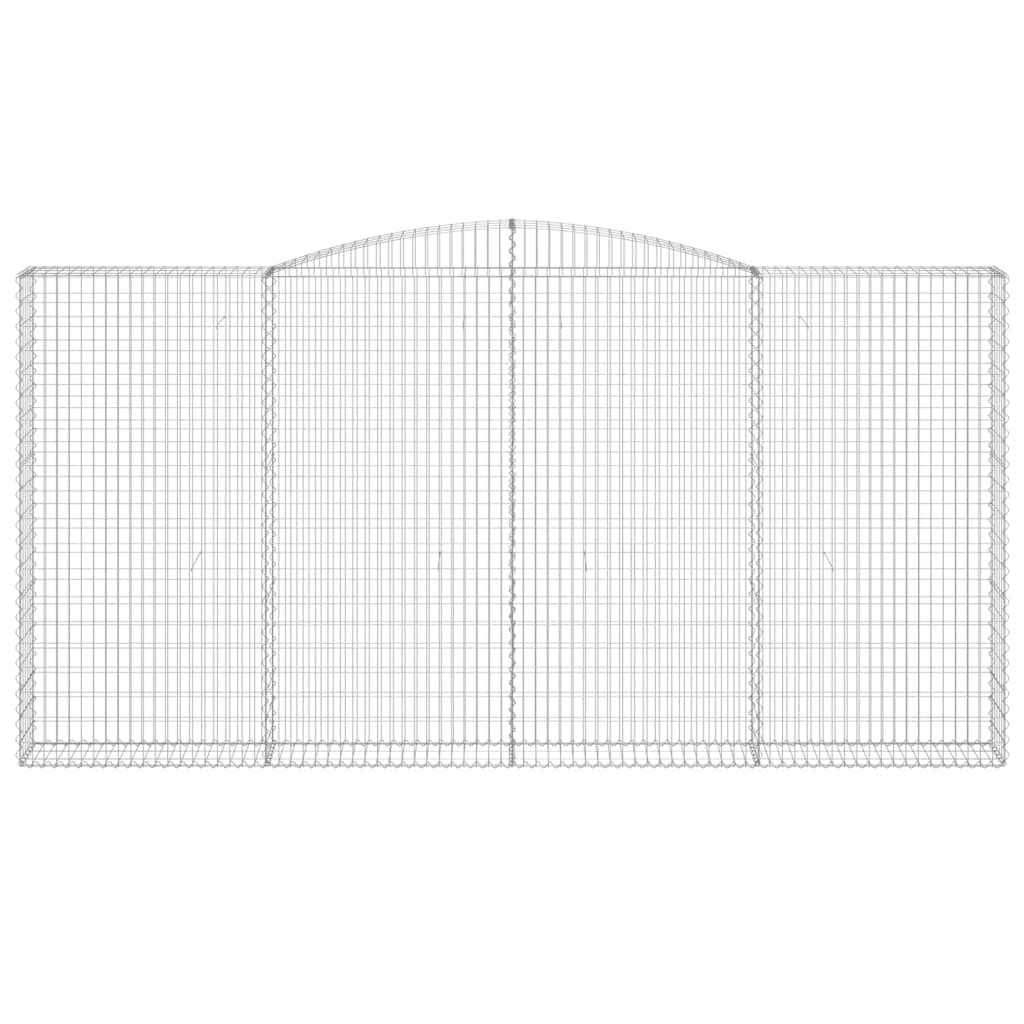 Coșuri gabion arcuite 4 buc. 400x30x200/220 cm fier galvanizat GartenMobel Dekor