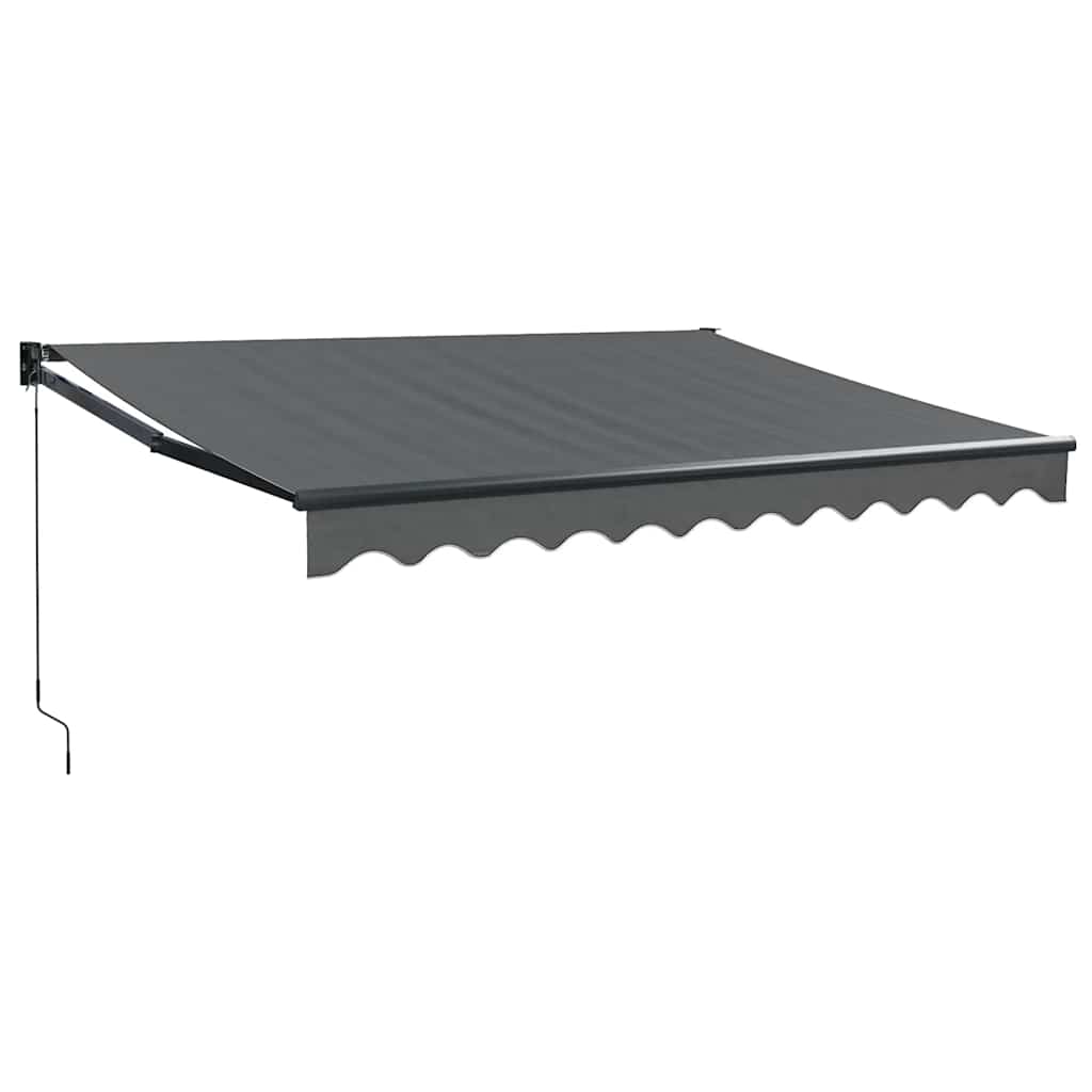 Copertină retractabilă, antracit, 3x2,5 m, textil și aluminiu GartenMobel Dekor