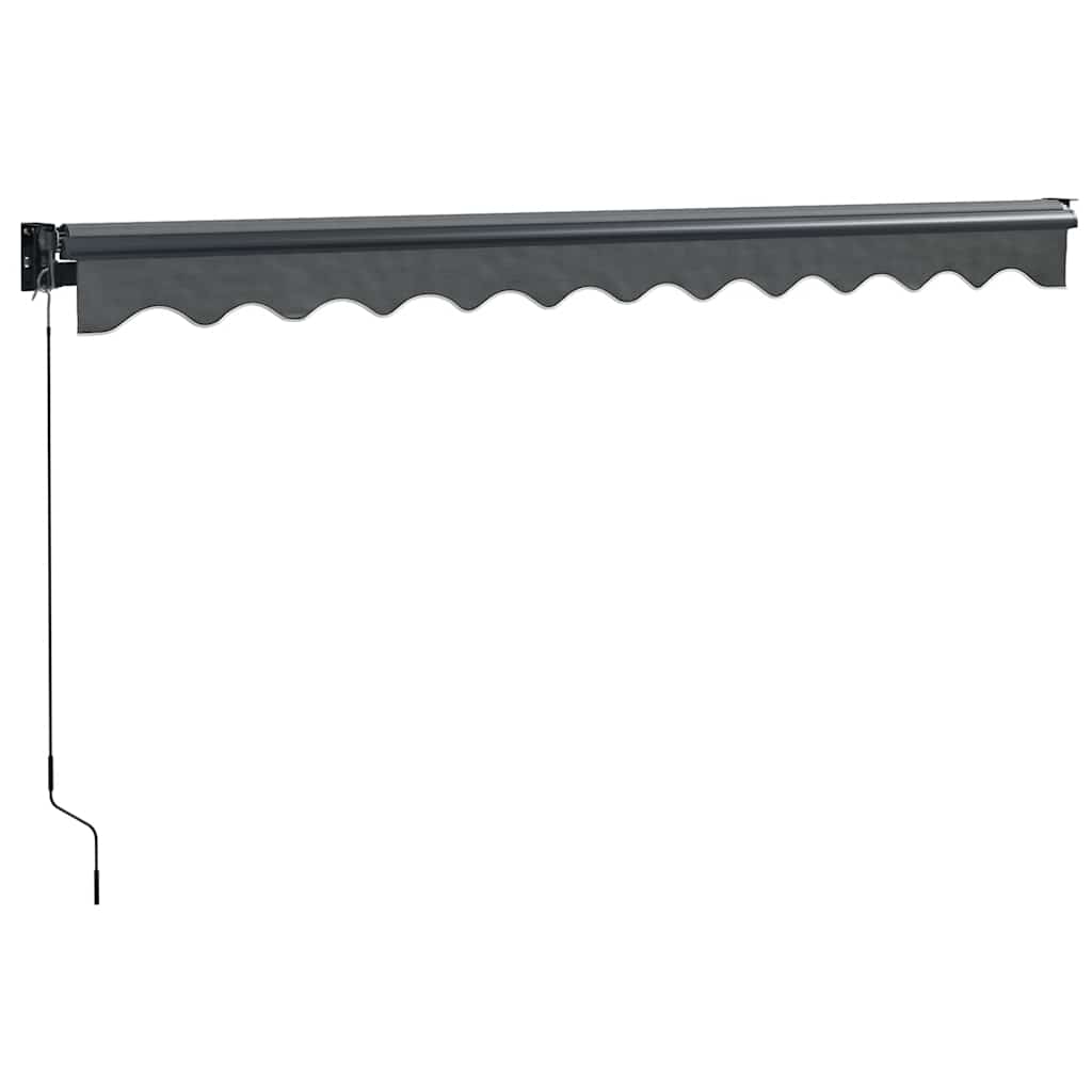 Copertină retractabilă, antracit, 3x2,5 m, textil și aluminiu GartenMobel Dekor