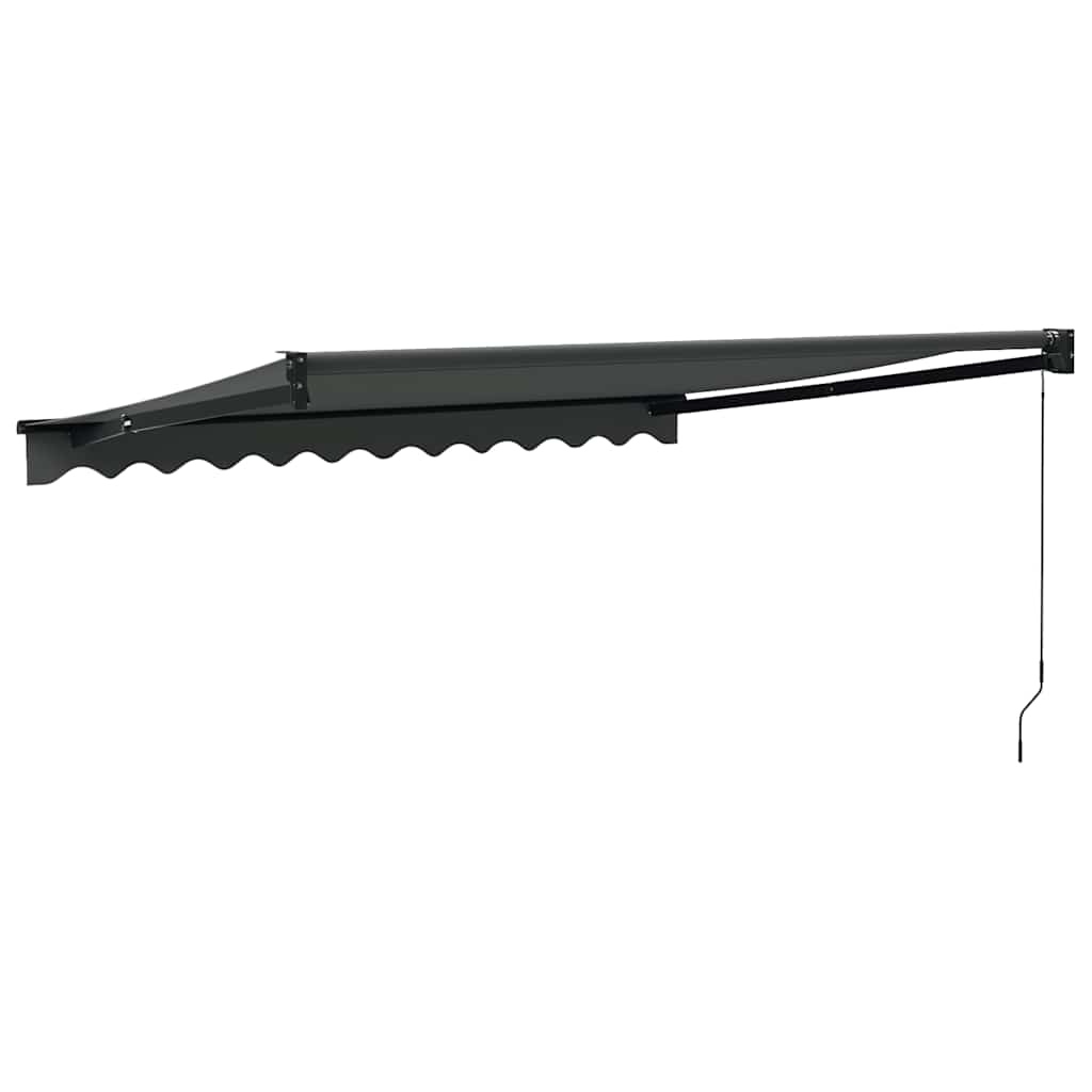 Copertină retractabilă, antracit, 3x2,5 m, textil și aluminiu GartenMobel Dekor