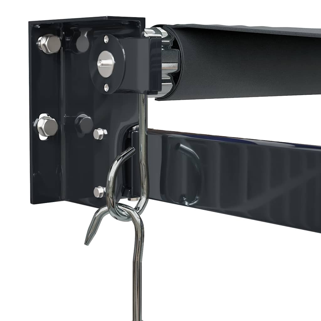 Copertină retractabilă, antracit, 4,5x3 m, textil și aluminiu GartenMobel Dekor