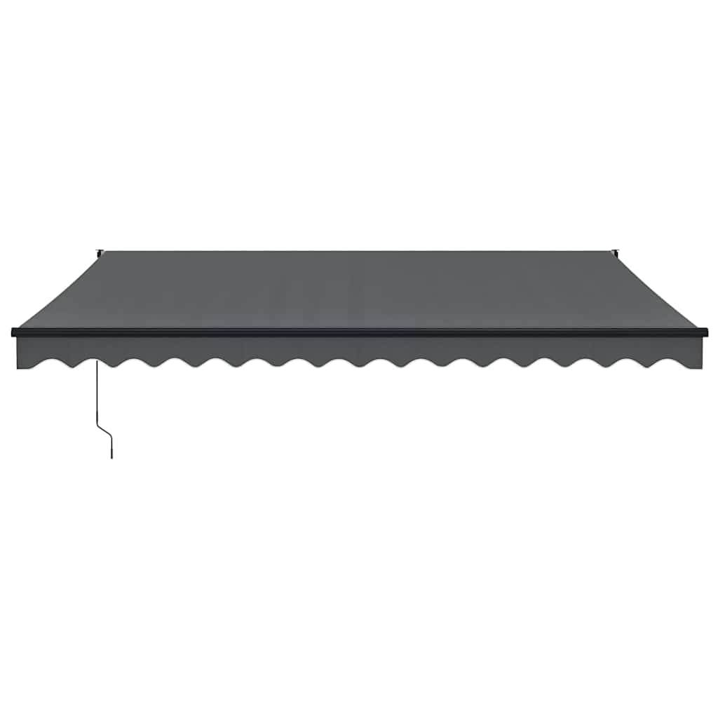 Copertină retractabilă, antracit, 4,5x3 m, textil și aluminiu GartenMobel Dekor