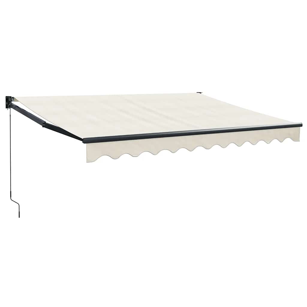 Copertină retractabilă, crem, 3x2,5 m, textil și aluminiu GartenMobel Dekor