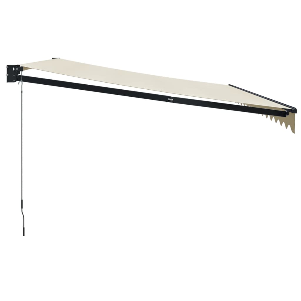 Copertină retractabilă, crem, 4,5x3 m, textil și aluminiu GartenMobel Dekor