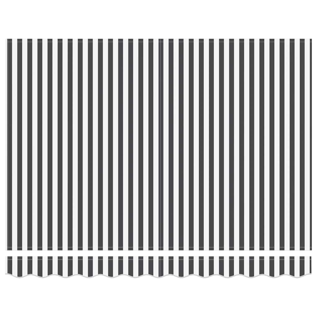 Copertină retractabilă antracit/alb, 3x2,5 m, textil/aluminiu GartenMobel Dekor