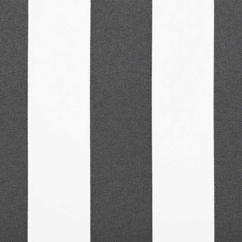 Copertină retractabilă antracit/alb, 4x3 m, textil/aluminiu GartenMobel Dekor