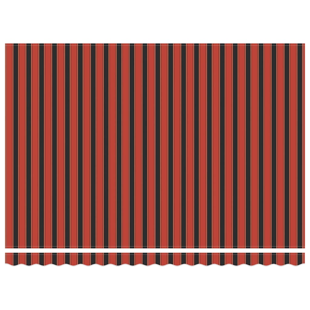 Copertină retractabilă portocaliu/maro 4,5x3 m, textil/aluminiu GartenMobel Dekor