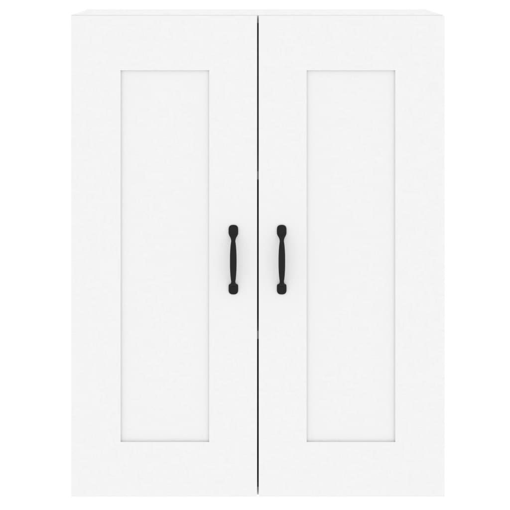 Dulapuri montate pe perete, 2 buc, alb, lemn prelucrat GartenMobel Dekor