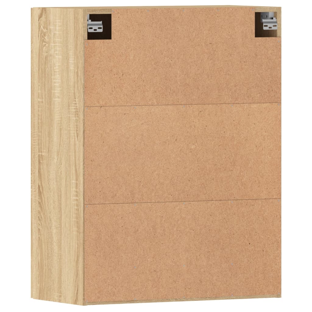 Dulapuri montate pe perete 2 buc stejar Sonoma, lemn prelucrat GartenMobel Dekor