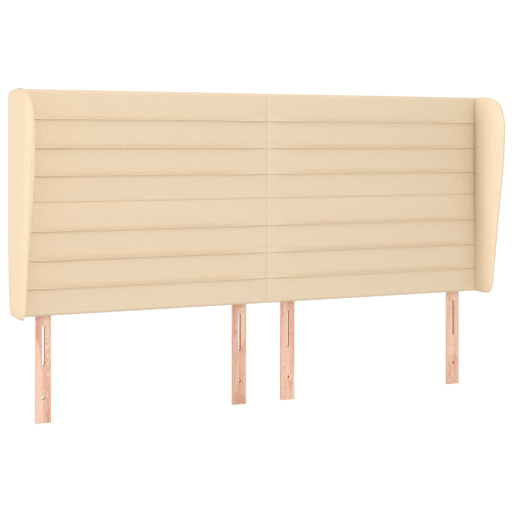 Pat box spring cu saltea, crem, 200x200 cm, textil GartenMobel Dekor