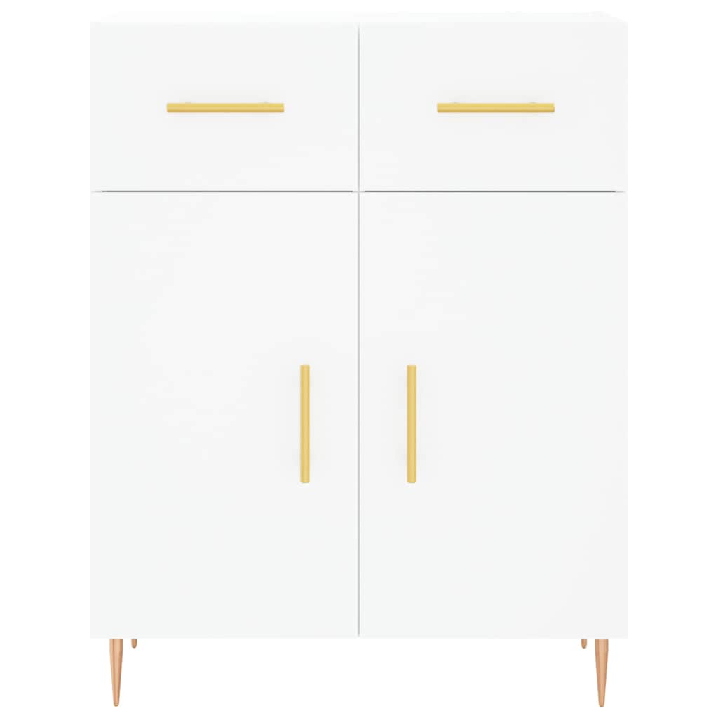 Dulap înalt, alb, 69,5x34x180 cm, lemn compozit GartenMobel Dekor