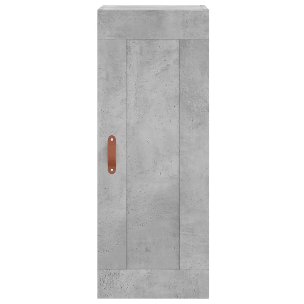 Dulap înalt, gri beton, 34,5x34x180 cm, lemn prelucrat GartenMobel Dekor