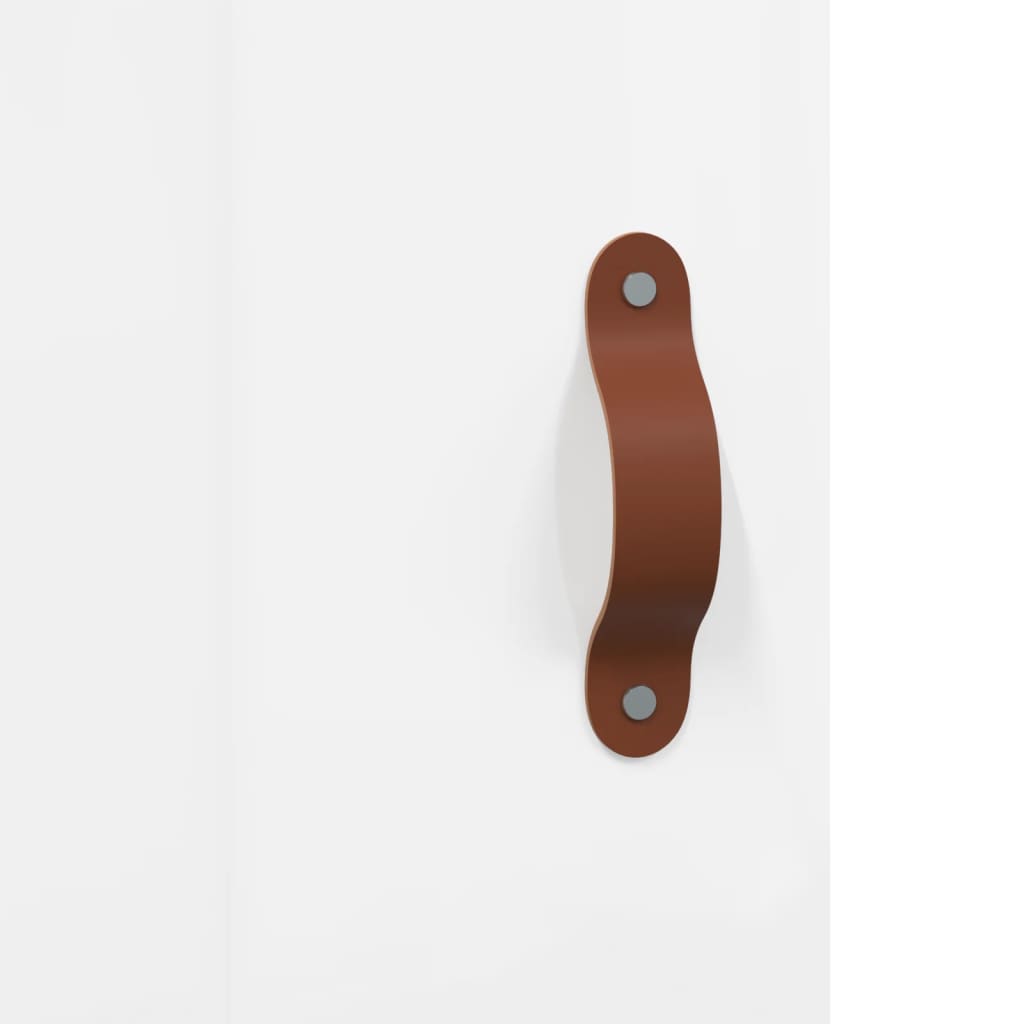 Dulap înalt, alb extralucios, 34,5x34x180 cm, lemn prelucrat GartenMobel Dekor