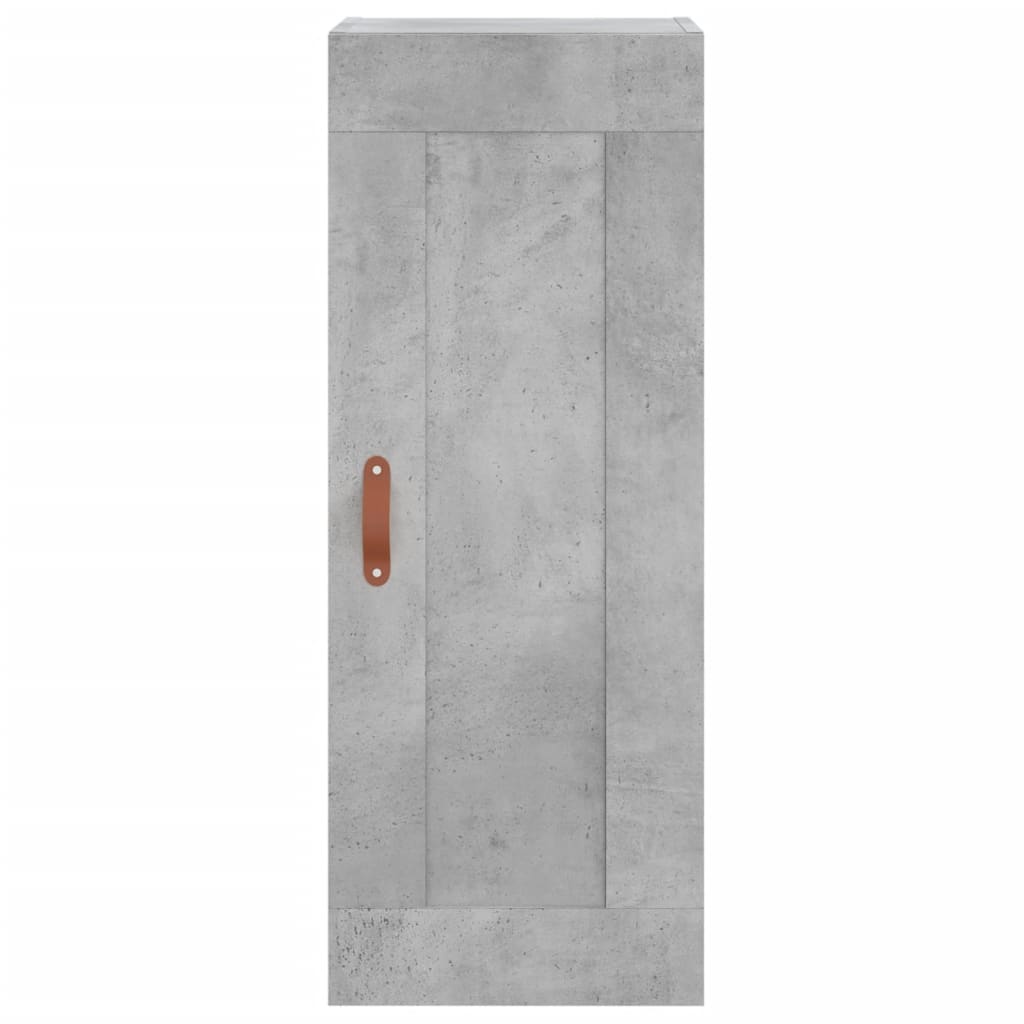 Dulap înalt, gri beton, 34,5x34x180 cm, lemn prelucrat GartenMobel Dekor