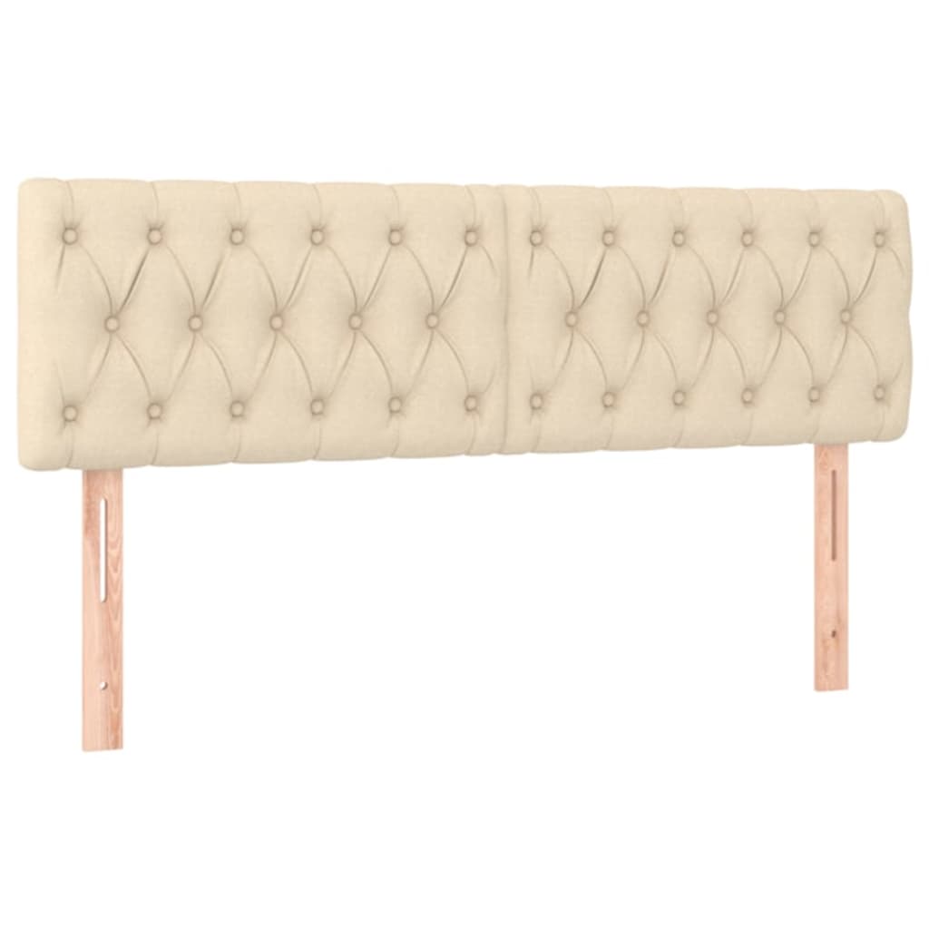 Pat box spring cu saltea, crem, 160x200 cm, material textil GartenMobel Dekor