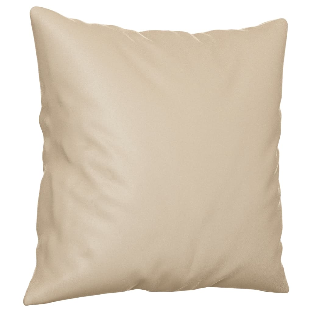 Set de canapele cu perne, 3 piese, crem, microfibră GartenMobel Dekor