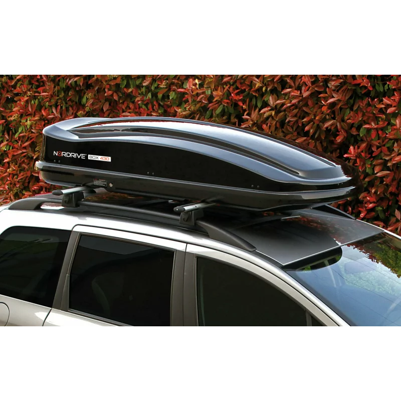Cutie portbagaj auto Nordrive Box 430, ABS 430 l, negru lucios