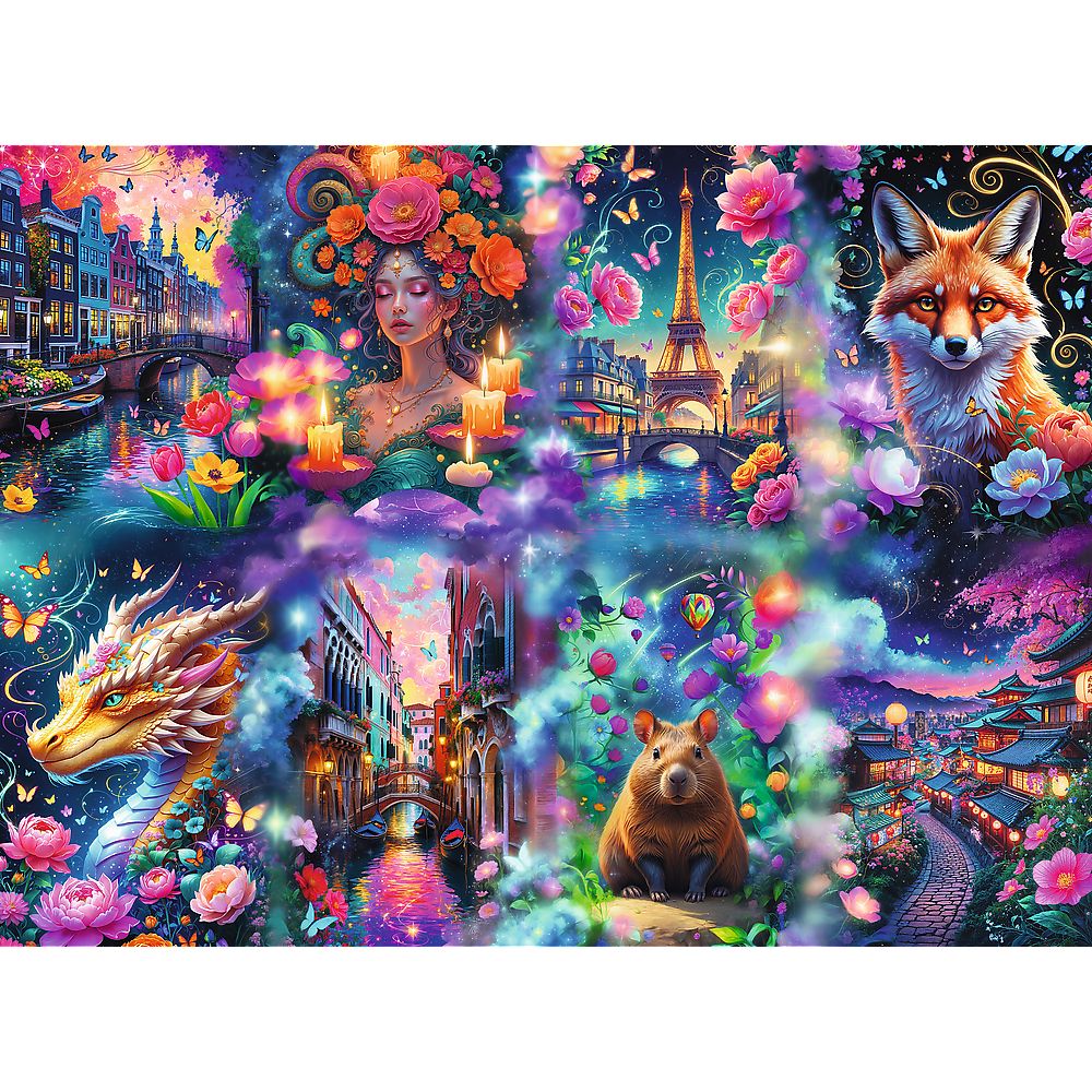PUZZLE TREFL 8000 PREMIUM PLUS LUMEA COLORATA CU POSTER INCLUS SuperHeroes ToysZone