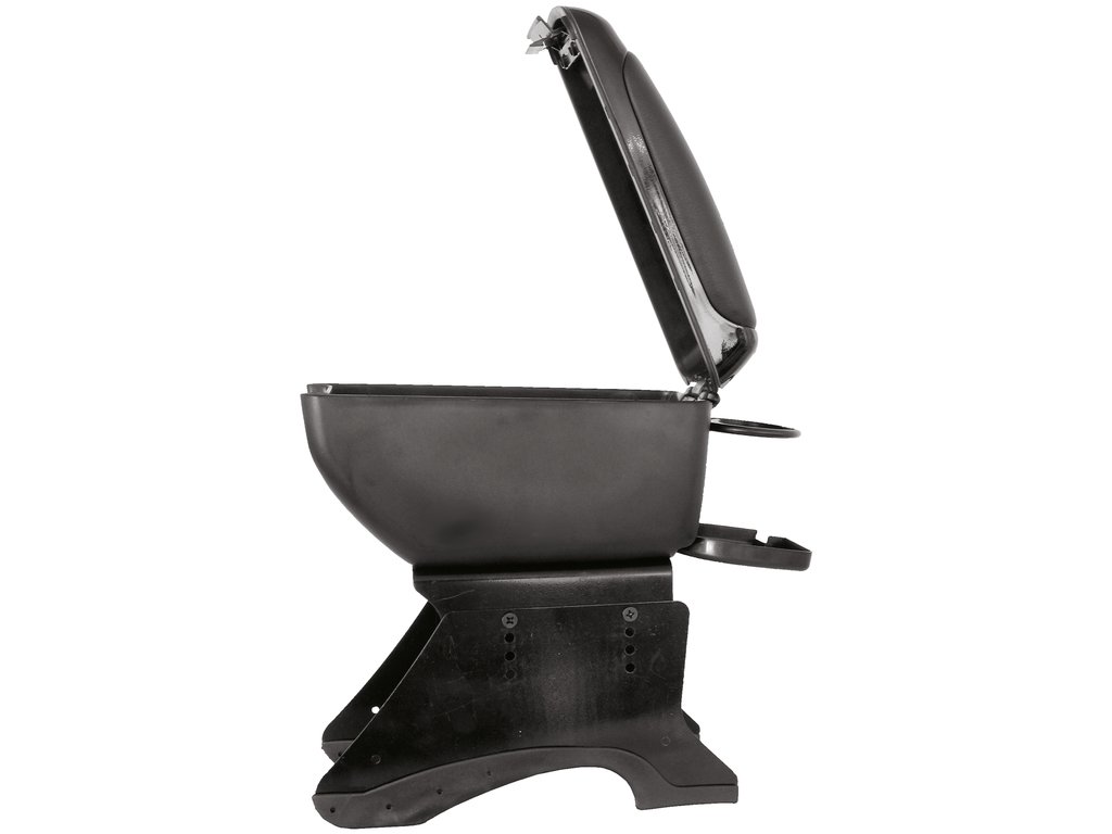 Cotiera auto universala Carpoint Compact neagra cu suport pentru pahare