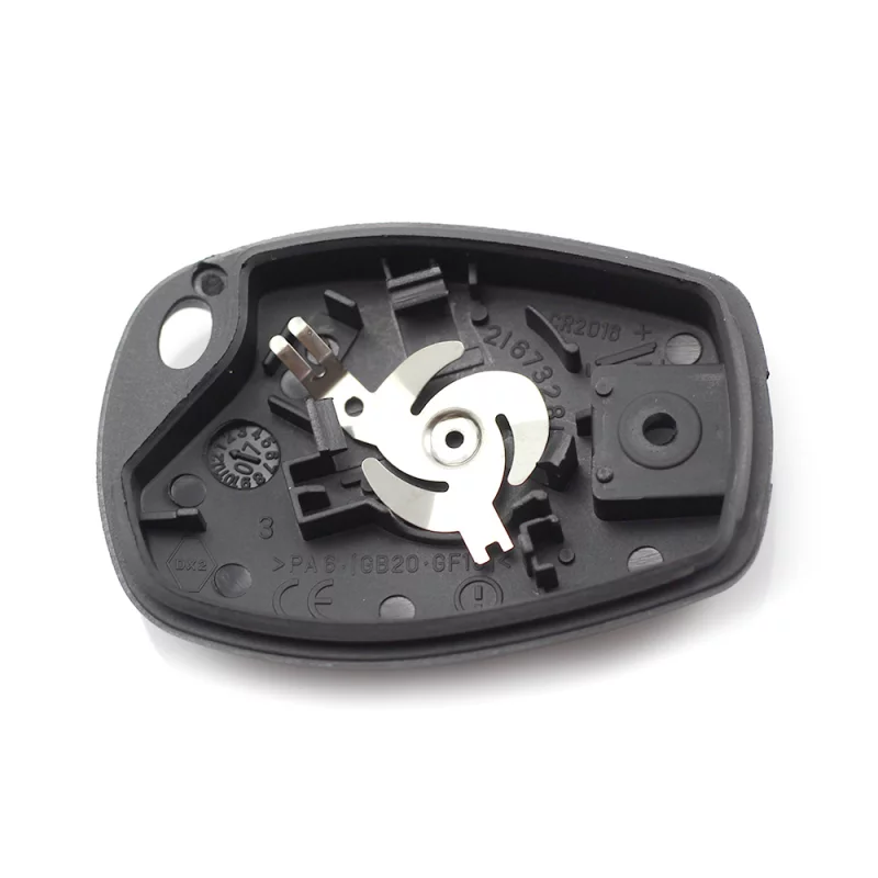 Carcasă cheie Dacia / Renault cu 2 butoane, suport baterie inox Carguard