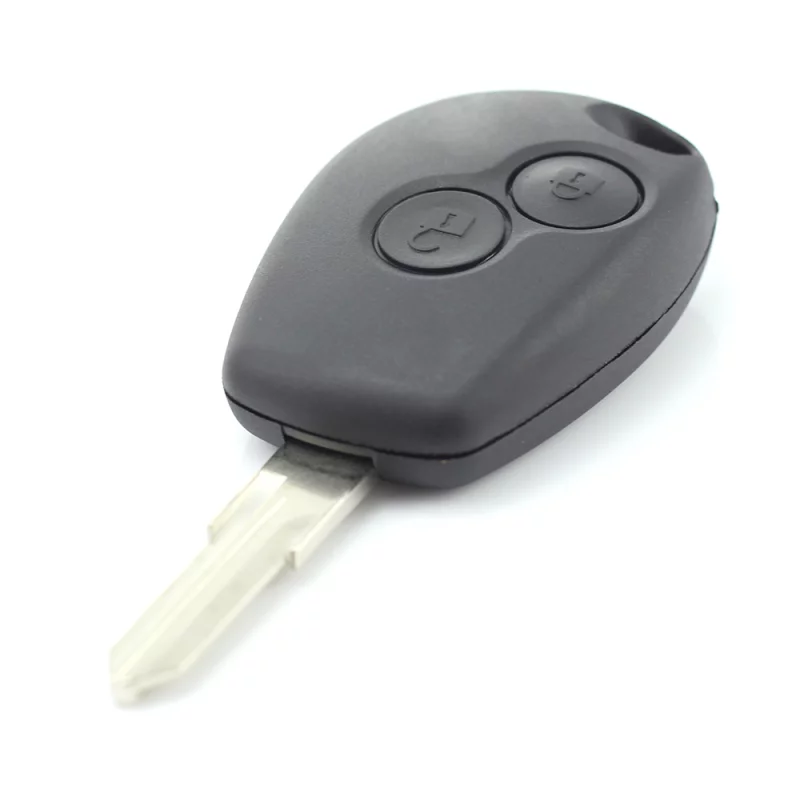 Carcasa cheie Dacia Renault cu 2 butoane si suport inox baterie