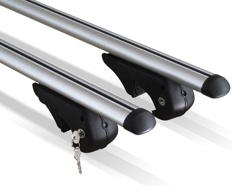 Set bare transversale Menabo Brio 135 cm aluminiu cu antifurt