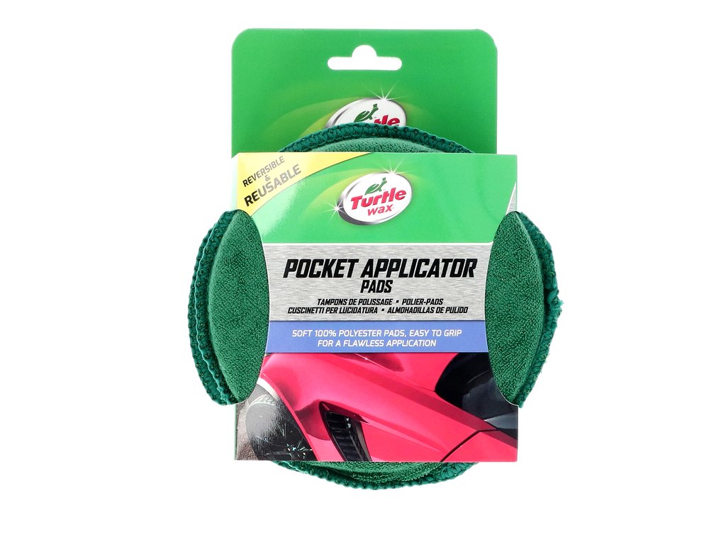 Pad aplicator Turtle Wax X711TD din bumbac moale, set 2 bucati