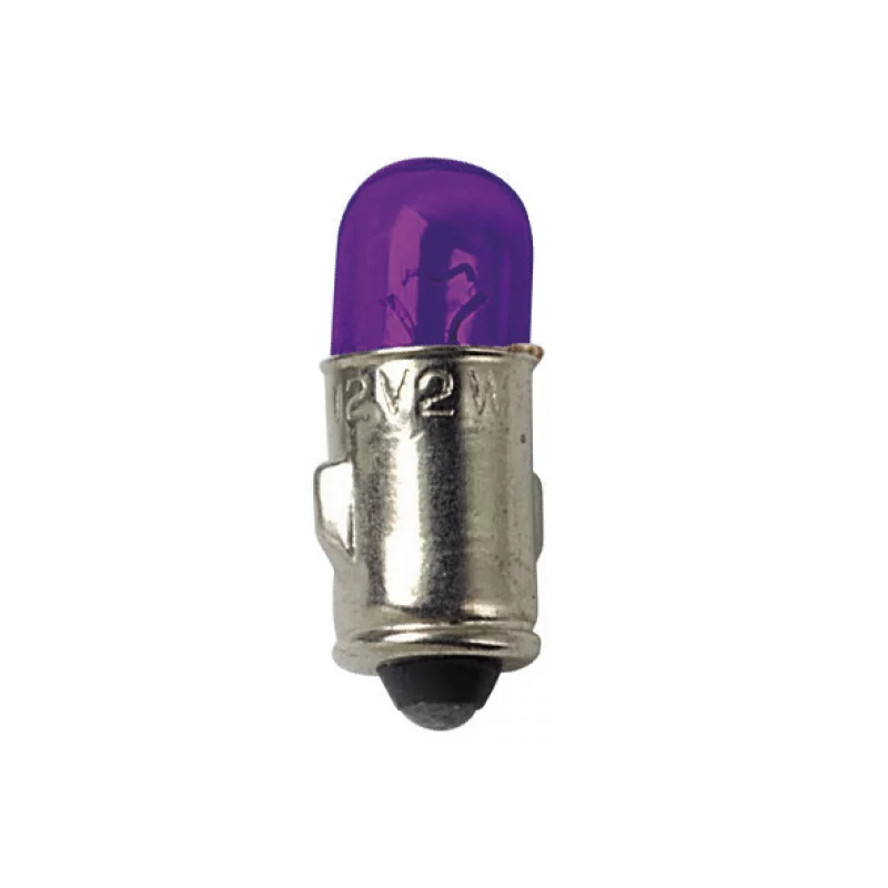 Bec auto BA7s 12V 2W violet pentru iluminat bord, set 2 bucati